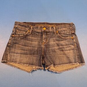 Citizens of Humanity Cutoff Denim Shorts Size 26